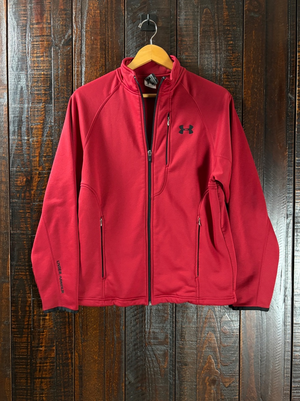 Under Armour Men's Red Full-Zip Jacket SM
